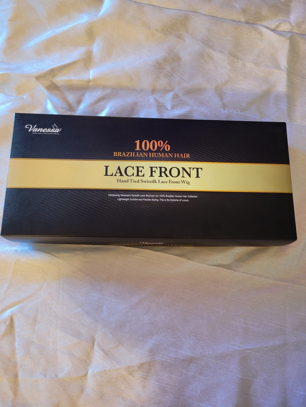 Lace Front 100% Brazilian Human Hair Wig - Natural Color